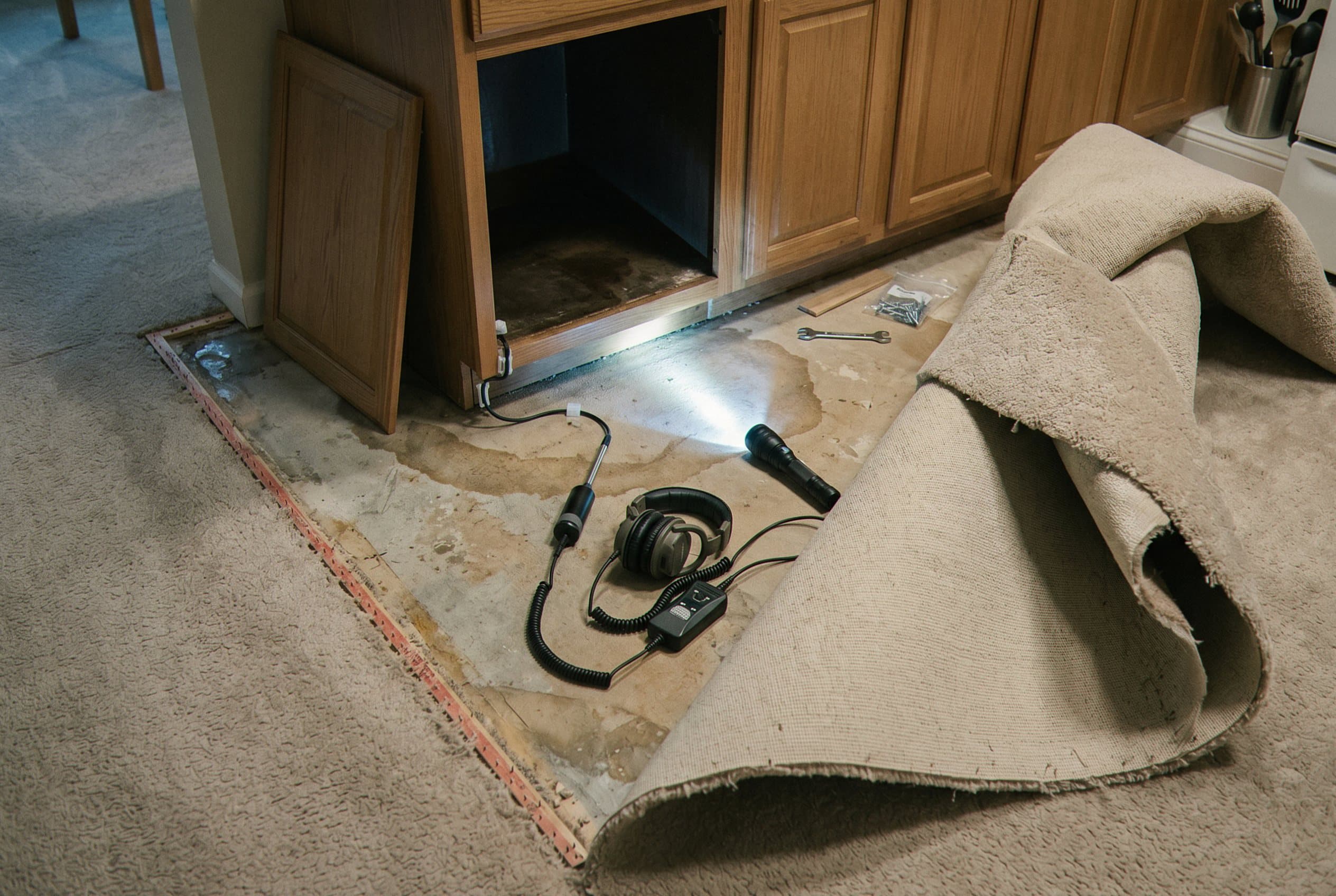 Moisture meter acoustic leak detection tools